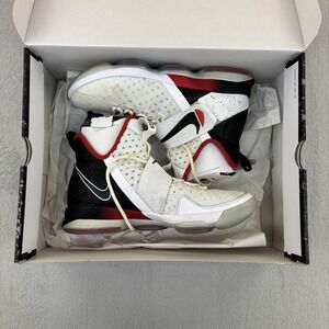 Nike LeBron Shoes Mens 11 White Red 14 XIV Flip The Switch 852405-103 Sneakers